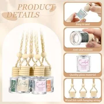 Funnymoom 36 Pack Christian Car Diffusers for Gifts