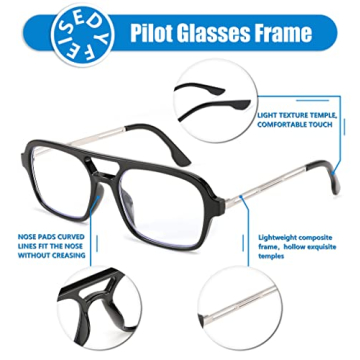 FEISEDY Retro Blue Light Blocking Glasses for Gents & Ladies