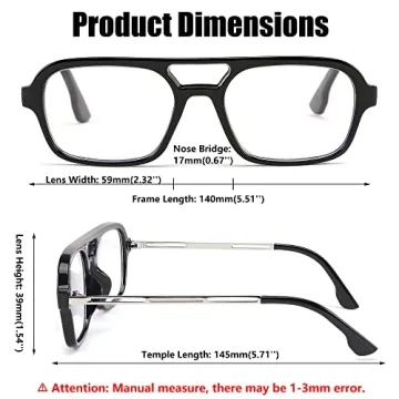 FEISEDY Retro Blue Light Blocking Glasses for Gents & Ladies