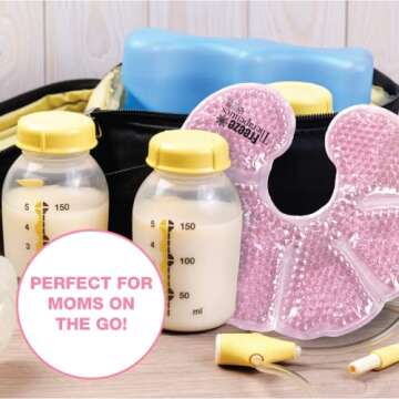 USA Merchant | Hot/Cold Plush Breast Gel Bead Packs by L'AUTRE PEAU Set of 2 Relief for Breastfeeding, Nursing Pain, Mastitis, Engorgement, Swelling, Plugged Ducts | Boost Milk Let-Down & Production