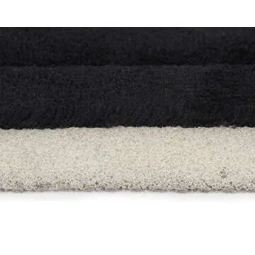 FABBRICA HOME Ultra-Soft Extra-Thick Memory Foam Extra Long Bath Runner Mat (2 ft x 6 ft, Black)