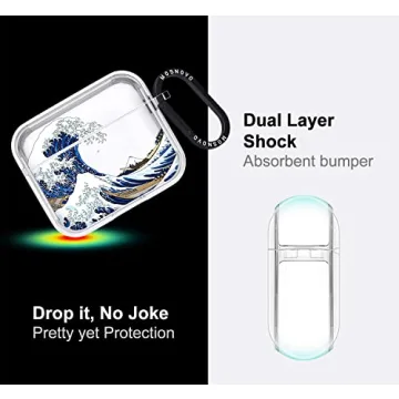 Stylish MOSNOVO AirPods 3 Protective Case with Metal Ring