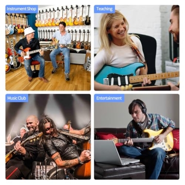 LEKATO Electric Guitar Strings Nickel Plated Steel Coated Electric Guitar Strings with Ball End 10 Set of 6 Hex Steel String(10-46)