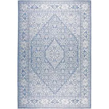 Nicole Miller Outdoor Rug - Transitional Medallion Design