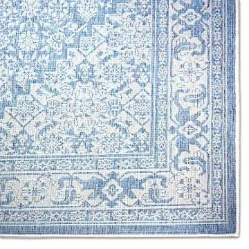 Nicole Miller Outdoor Rug - Transitional Medallion Design