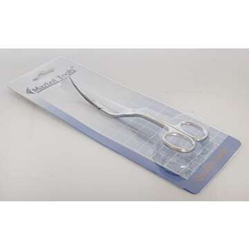 Mazbot 6 Inch Bent Handle Curved Embroidery Scissors---Perfect for Machine Embroidery