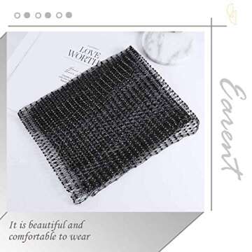 EARENT Rhinestone Elastic Headband - Dazzling Costume Hair Accessory for Women