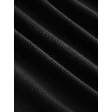 CIDER Women's Asymmetrical Neck Off The Shoulder Tops Ruched Long Sleeve Going Out Tops: Black, S