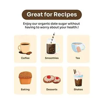 Organic Date Sugar - Sugar Substitute from Kartago, 1lb Single Pack