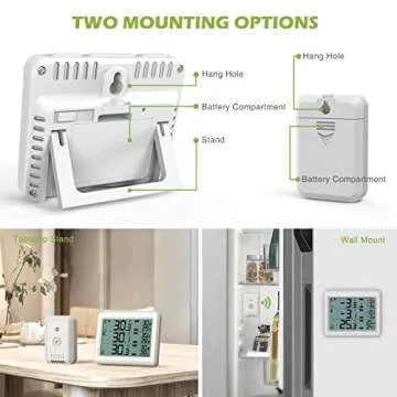 KeeKit Refrigerator Thermometer for Accurate Temperature Monitoring