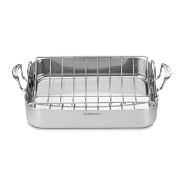Cuisinart Multiclad Pro Triple Ply Stainless Cookware 16" Roasting Pan Skillet