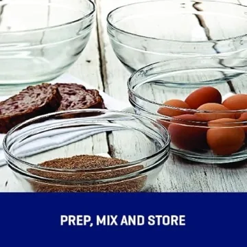 Anchor Hocking 10-Piece Glass Mixing Bowl Set - Durable & Versatile