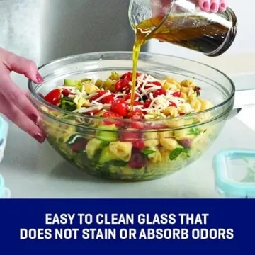 Anchor Hocking 10-Piece Glass Mixing Bowl Set - Durable & Versatile