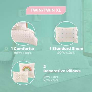 Urban Habitat Kids Cotton Comforter Set for Twin Beds