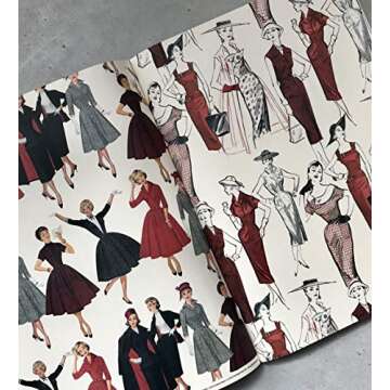 1950s Fashion: Gift & Creative Paper Book Vol.94 (Multilingual Edition) (English, French, Italian and German Edition)