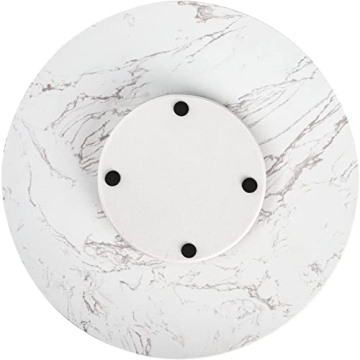DEAYOU 12" Marble Lazy Susan for Elegant Serving