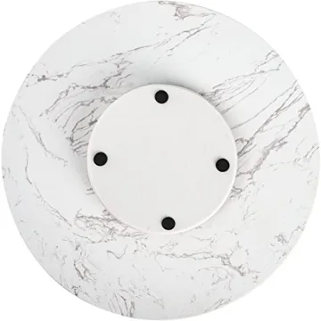 DEAYOU 12" Marble Lazy Susan for Elegant Serving