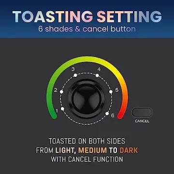 Elite Gourmet Cool Touch Toaster 6 Settings
