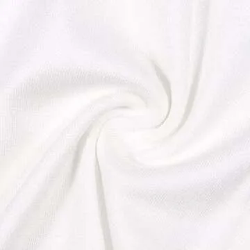 TWINOR Baby Footed Pajamas with Mittens, Soft Bamboo Viscose One-Piece Romper for Newborn Infant (white, 3-6 Months)