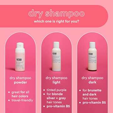 verb Dry Shampoo Dark - Gentle Cleanse + Style Extender + Light Volume 4.5oz