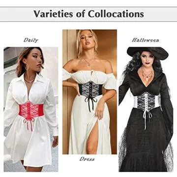 Stylish WHIPPY Lace-up Corset Waist Belt for Women