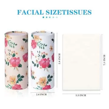 Qofaoye Car Tissues Holder 4 Pack with Facial Tissues Travel Tissue Tubes Box Container Fit for Car Cup Holder Car Tissues Cylinder Third Generation