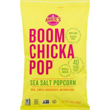 Angie's BOOMCHICKAPOP Sea Salt Popcorn, 4.8 oz.