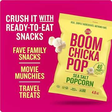 Angie's BOOMCHICKAPOP Sea Salt Popcorn, 4.8 oz.
