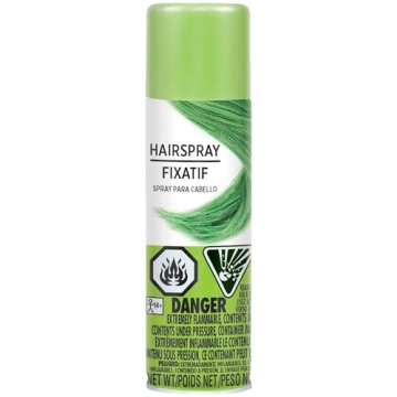Vibrant Hypo-Allergenic Kiwi Green Hair Spray for Fun Styles
