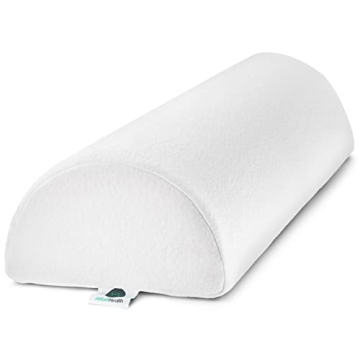AllSett Health Large Half Moon Bolster Pillow - Comfort & Support for Legs, Lower Back & Head