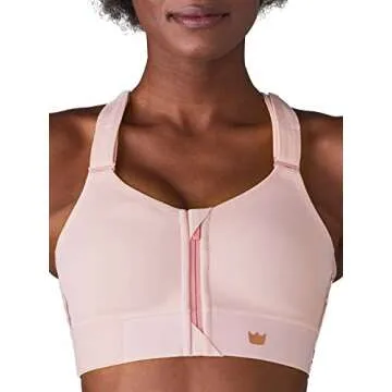 SHEFIT Flex Sports Bra for Women, Medium Impact Sports Bra, Blush, Medium