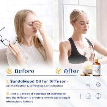 Pure HIQILI Sandalwood Essential Oil for Therapeutic Use