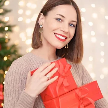 Cute Animal Reindeer Drop Dangle Earrings Christmas Earrings for Women Furry Reindeer Earrings Gifts for Women