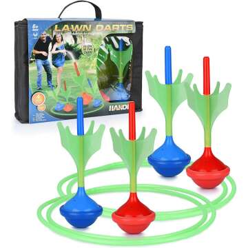 Glow in The Dark Lawn Darts - Fun Backyard Game