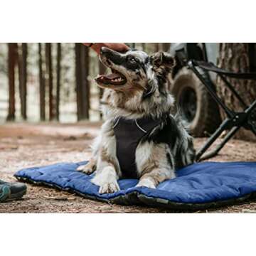 K9 Ballistics Tough Rip-Stop Dog Crate Pad - Durable, Washable, None Skid Bottom Kennel Mat, 120-Day Warranty, Fits in Large Dog Crate 41"x27" Obsidian Black