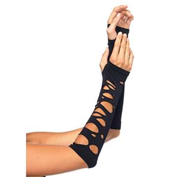 Leg Avenue Distressed Arm Warmers for Women