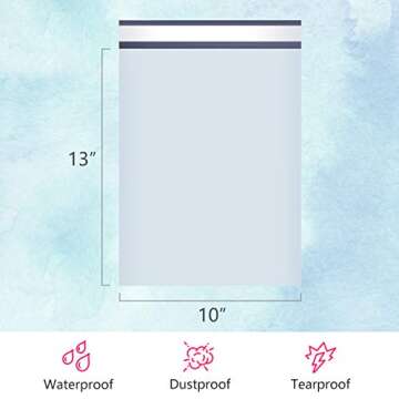 UCGOU Poly Mailers 10x13 Inch White 100 Pack Shipping Bags #4 Strong Mailing Envelopes Boutique Pack...
