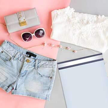 UCGOU Poly Mailers 10x13 Inch White 100 Pack Shipping Bags #4 Strong Mailing Envelopes Boutique Packaging Postal Self Seal Adhesive Waterproof and Tear Proof Small Business for Clothes Books