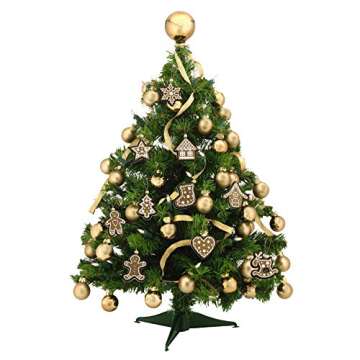 Athoinsu 10 PCS Rustic Christmas Tree Ornaments