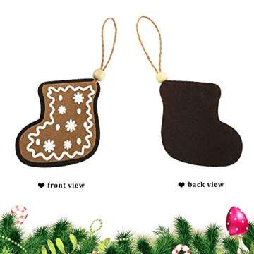 Athoinsu 10 PCS Rustic Christmas Tree Ornaments