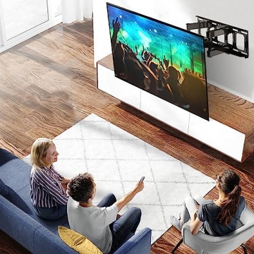 Full Motion TV Wall Mount with Height Adjustment