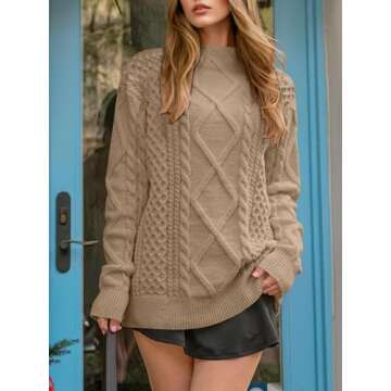 Shop ANRABESS Oversized Crewneck Sweater for Women