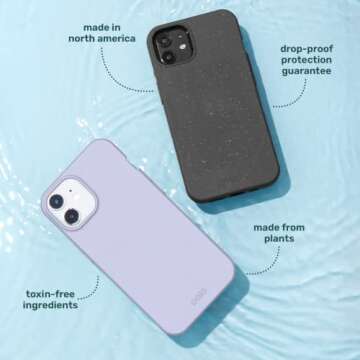 Pela: Phone Case for iPhone 13 Pro | Eco-Friendly,Made from Plants | Sleek & Light Design with Prote...