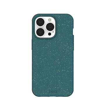 Pela: Phone Case for iPhone 13 Pro | Eco-Friendly,Made from Plants | Sleek & Light Design with Protection (Green Classic)