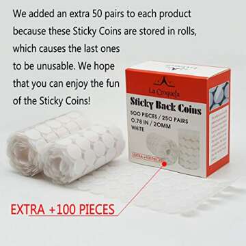 La Croqueta Self Adhesive Dots for Crafts and School