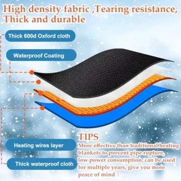 Heated Outdoor Faucet Covers with 4-Layer Insulation