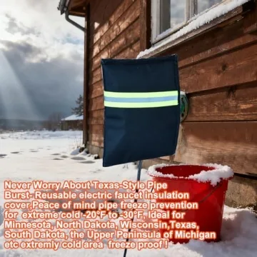 Heated Outdoor Faucet Covers with 4-Layer Insulation