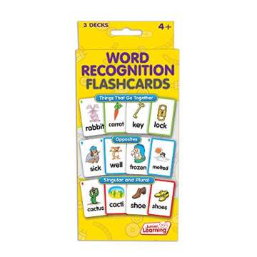 Junior Learning JL201 Word Recognition Flashcards Medium