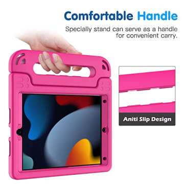 TIRIN iPad 10.2 Case with Screen Protector and Kickstand