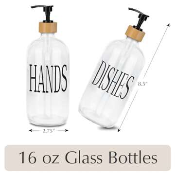 Emerson Essentials Soap Dispenser, Dish Soap Dispenser for kitchen, Hand Soap Dispensers, Kitchen So...